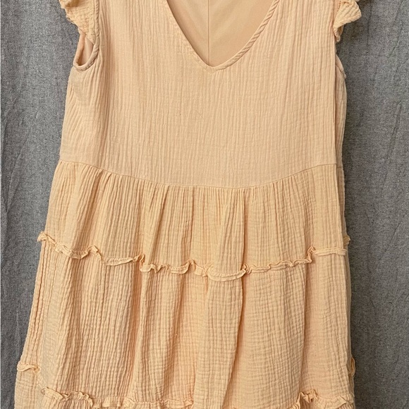 HYFVE Dresses & Skirts - HYFVE Peach Ruffled Dress